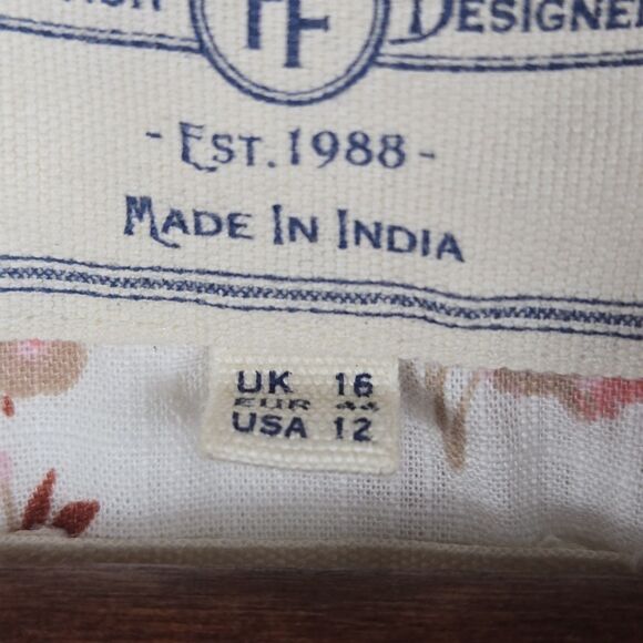 Fat Face Women's Size 12 Long Sleeve Button Up Shirt - Picture 4 of 10